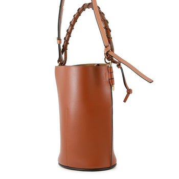 Loewe Anagram Gate Bucket Handbag In Calfskin Leather (329.56.Z85) - Brown