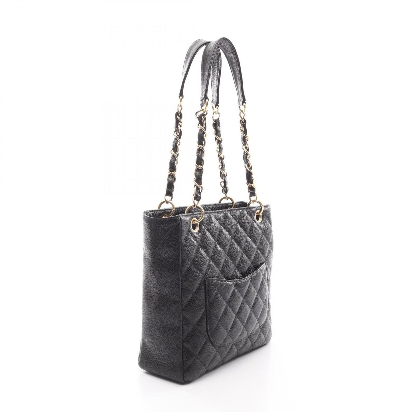 Chanel Matelasse Pst Tote Bag In Grained Calfskin Leather