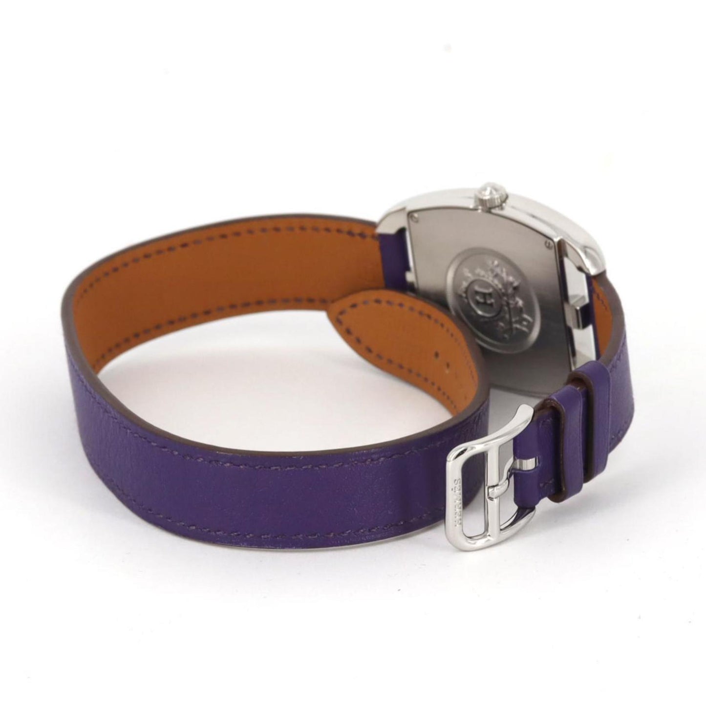 Herms Cape Cod Tonneau Double Tour Ct1.710 Stainless Steel Quartz Watch