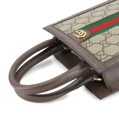 Gucci Ophidia 2Way Hand Shoulder Bag Gg Supreme Canvas Leather Beige Brown 772317 Bag