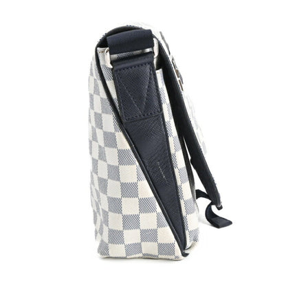 Louis Vuitton Damier Chance Matchpoint Shoulder Bag In White And Navy
