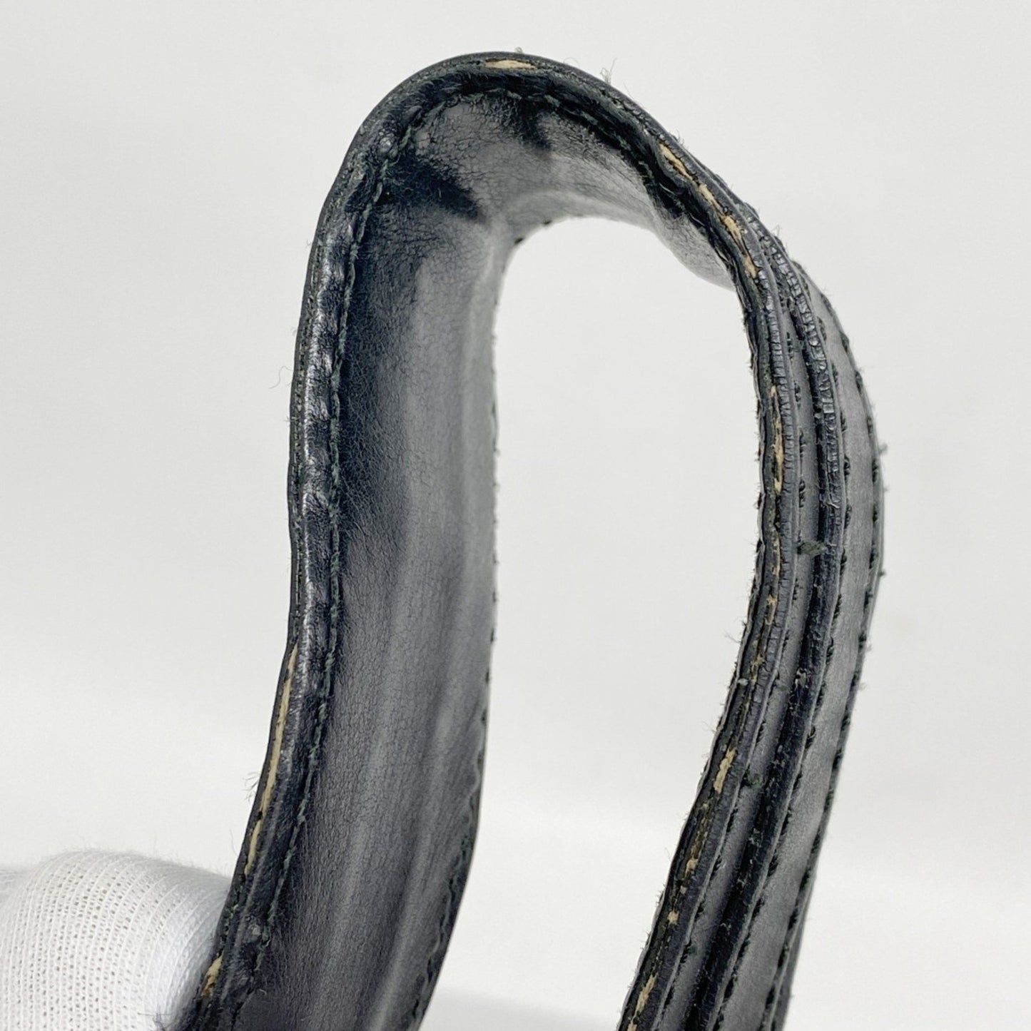 Gucci Shoulder Bag Guccissima 232962 Leather Black Gold