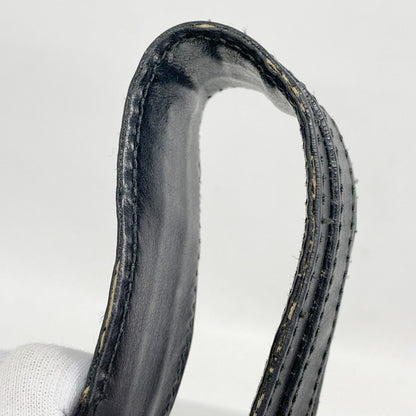 Gucci Shoulder Bag Guccissima 232962 Leather Black Gold