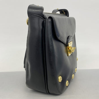 Salvatore Ferragamo Shoulder Bag In Black Leather