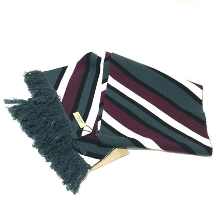 Burberry 4075353 Striped Tri-Tone Scarf Wool Cashmere