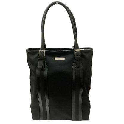 Gucci Tote Bag 73737 2123 Nylon Canvas Leather Black Shoulder