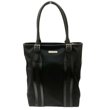 Gucci Tote Bag 73737 2123 Nylon Canvas Leather Black Shoulder