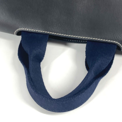 Hermes Valparaiso Pm Bag Tote Flap Handbag Leather Canvas