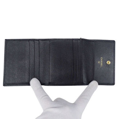 Chanel Women'S Bifold Wallet With Coco Button