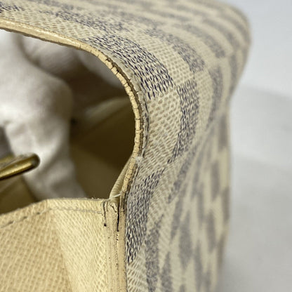 Louis Vuitton Damier Azur Portefeuille Sarah Long Wallet N61735 White