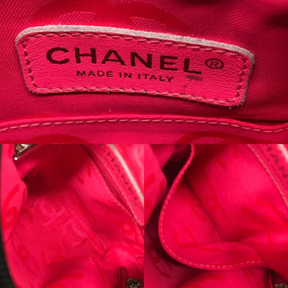 Chanel Cambon Line Small Pochette Black Leather Shoulder Bag Coco Mark 9Th Series Chanel