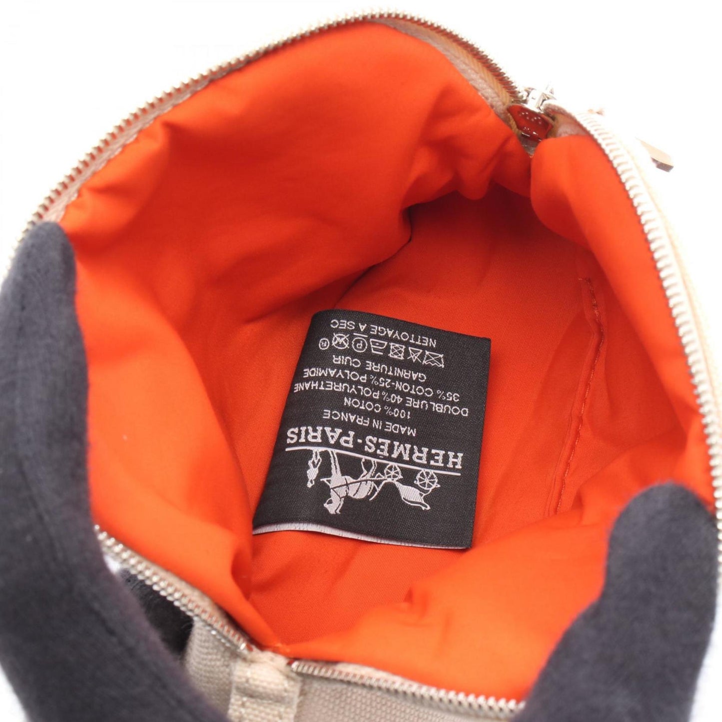 Hermes Herms Bolide Pouch 15 Mini Bag Canvas Leather