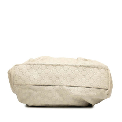 Gucci Guccissima Sukey Handbag 211943 Ivory Leather