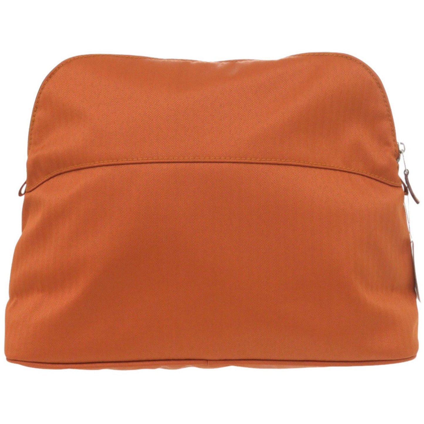 Unused Herms Bolide Pouch 31 Orange Cotton 0267 Hermes