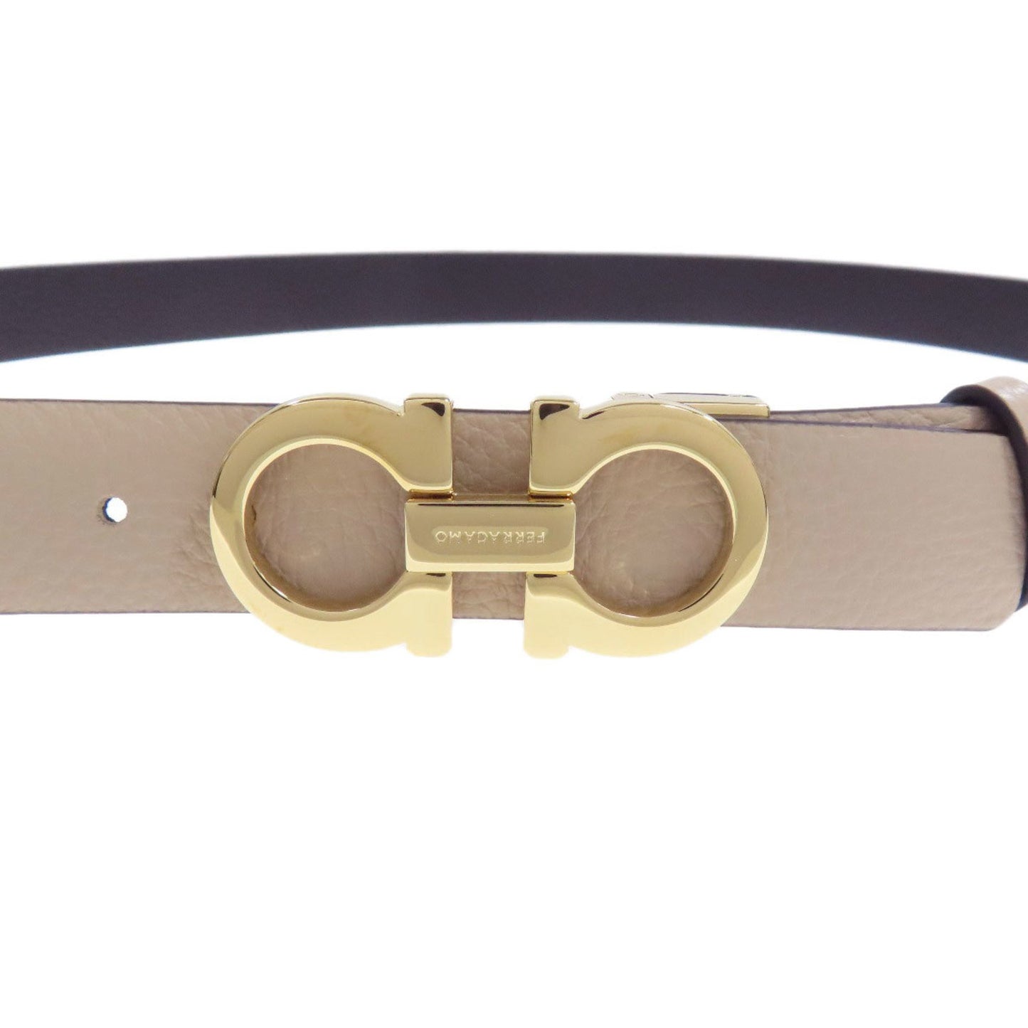 Salvatore Ferragamo Gancini Hardware Leather Belt