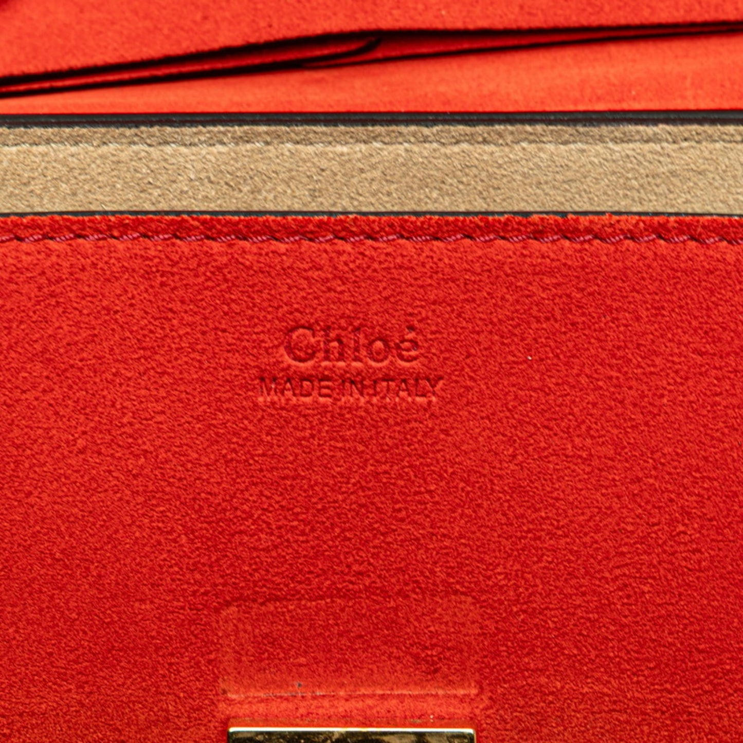 Chlo Chloe Drew Crossbody Chain Shoulder Bag In Red