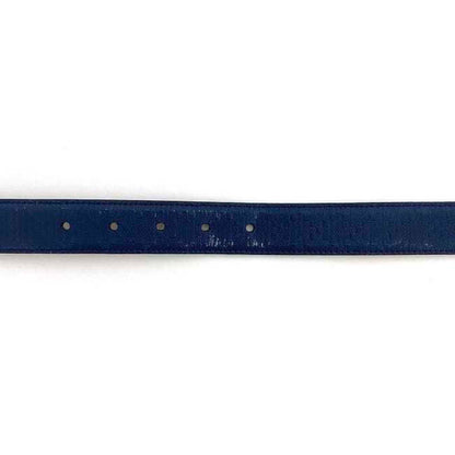 Gucci Belt Navy Interlocking Diamante 525040 30Mm Waist Leather Gucci Gg Square Buckle