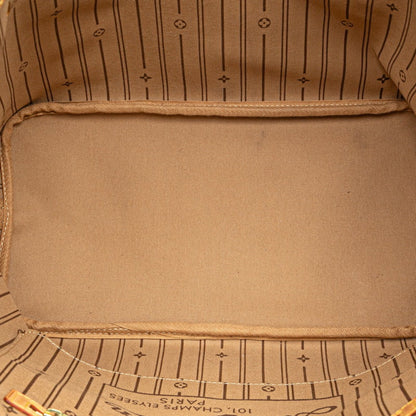 Louis Vuitton Monogram Neverfull Mm Shoulder Bag Tote M40156 Brown Leather