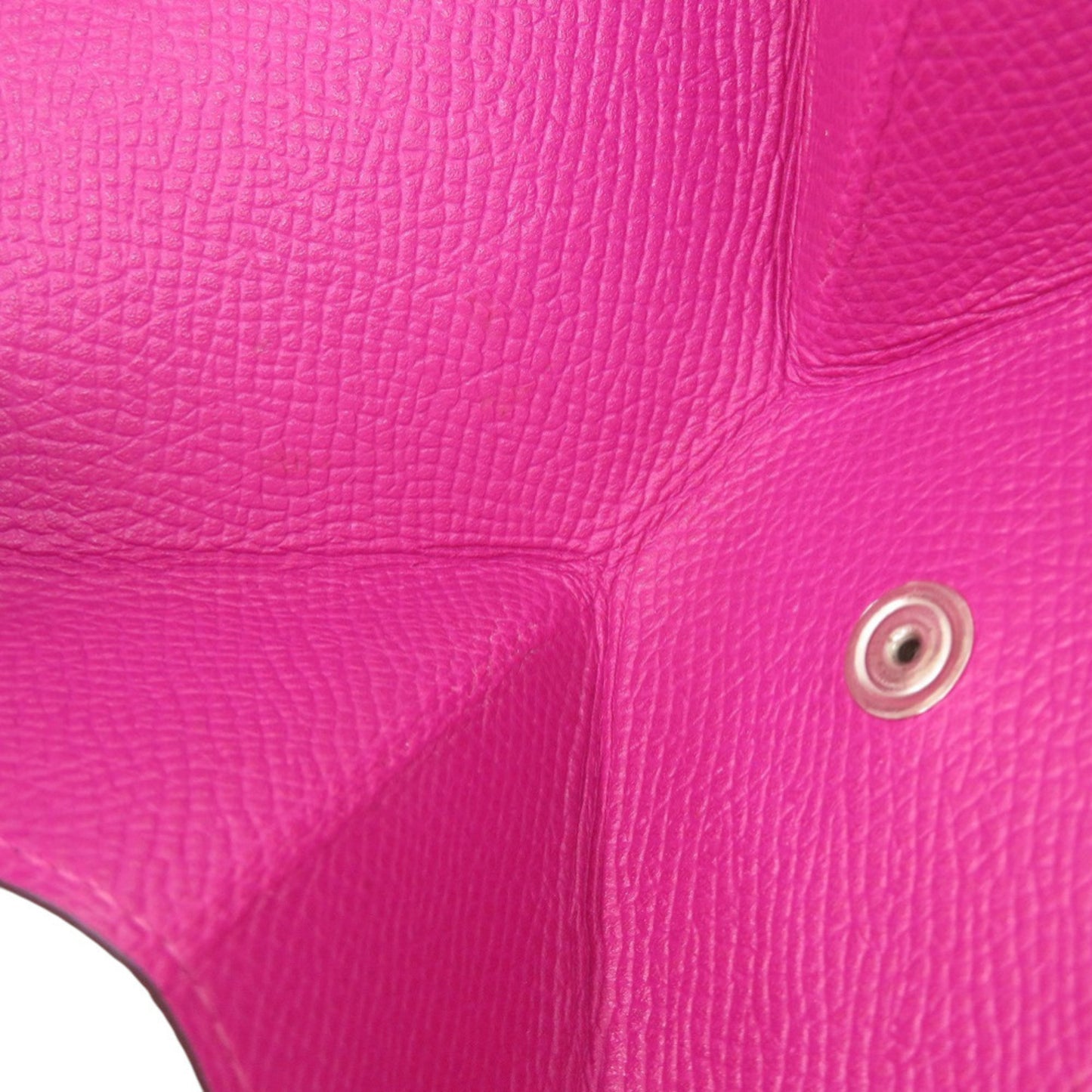 Hermes Herms Vin Quatre Epsom Rose Purple Coin Case Wallet 0574