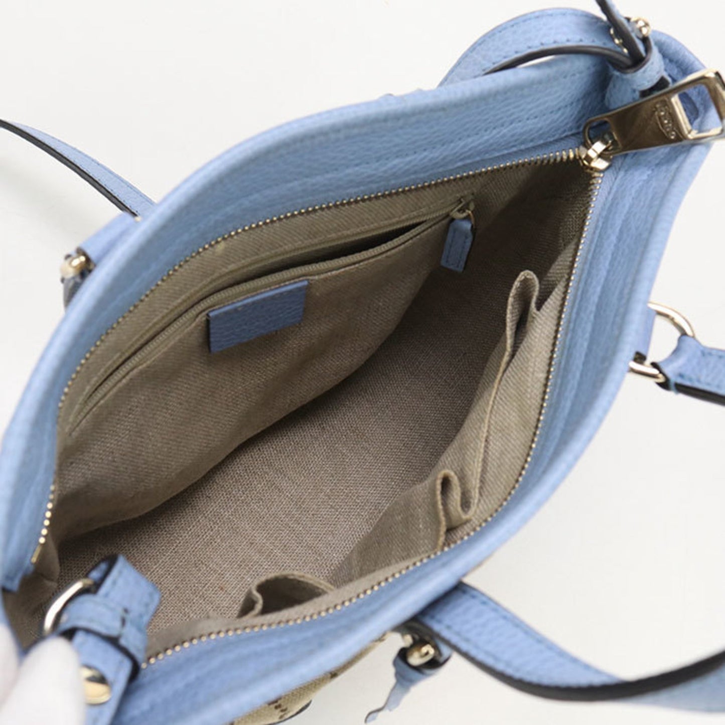 Gucci 449241 2-Way Handbag In Gg Canvas