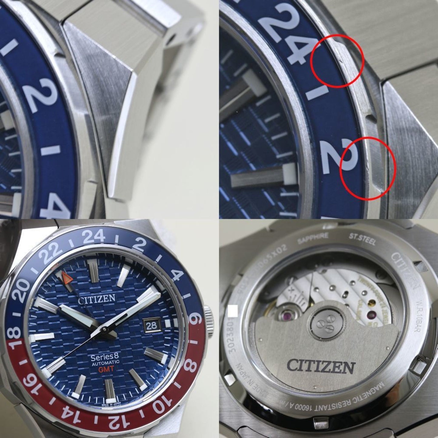 Citizen Series 8 880 Mechanical Gmt Nb6030-59L Stainless Steel