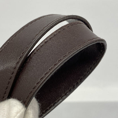 Gucci Tote Bag Guccissima 130736 Leather Dark Brown Champagne