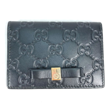Gucci 451192 Guccissima Gg Ribbon Business Card Case