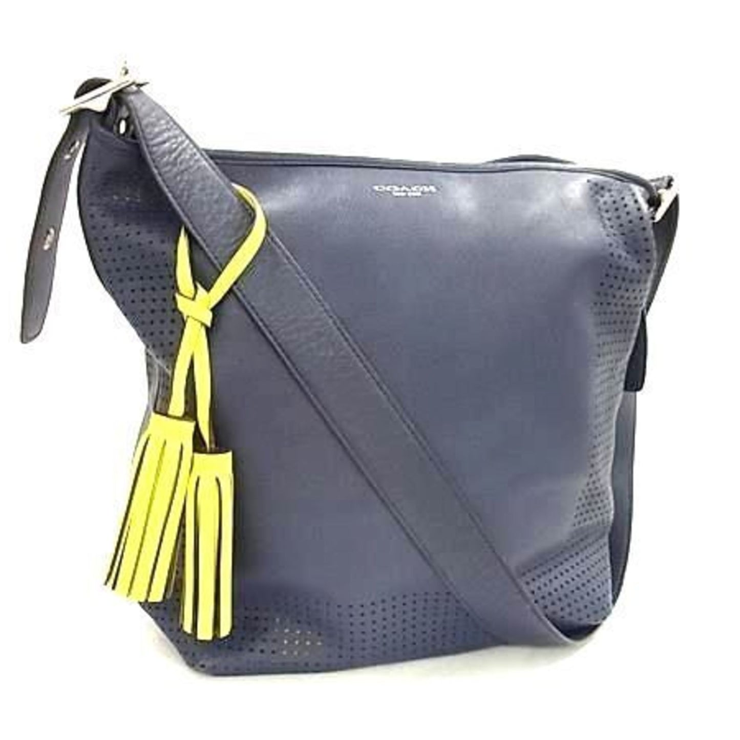 Coach Legacy Shoulder Bag 22762 Navy Leather