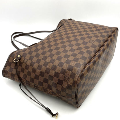 Louis Vuitton N51105 Neverfull Mm (Old) Tote Bag Brown Damier Canvas