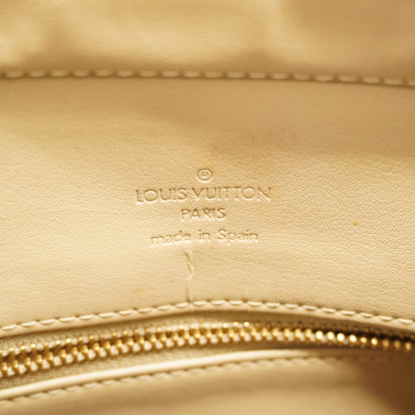 Louis Vuitton Vernis Houston Tote Bag M91004 Beige