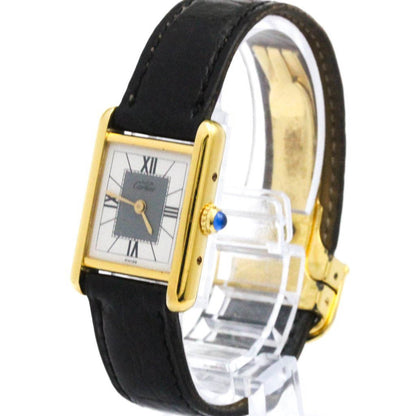 Cartier Must Tank Vermeil Gold Plated Quartz