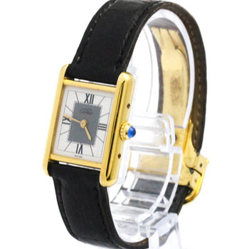 Cartier Must Tank Vermeil Gold Plated Quartz