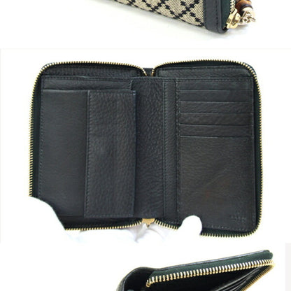 Gucci Diamante Round Wallet 224256 Green Canvas