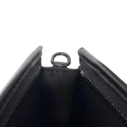 Louis Vuitton Monogram Shadow Gaston Wearable Wallet Shoulder Bag In Black Leather (M81115)