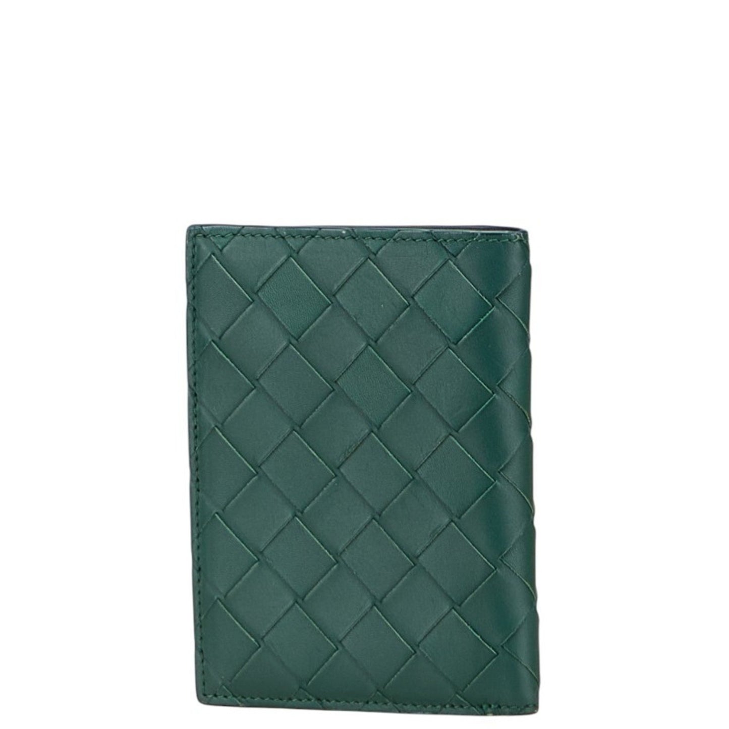 Bottega Veneta Intrecciato Long Wallet Green Leather