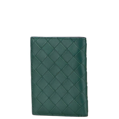 Bottega Veneta Intrecciato Long Wallet Green Leather