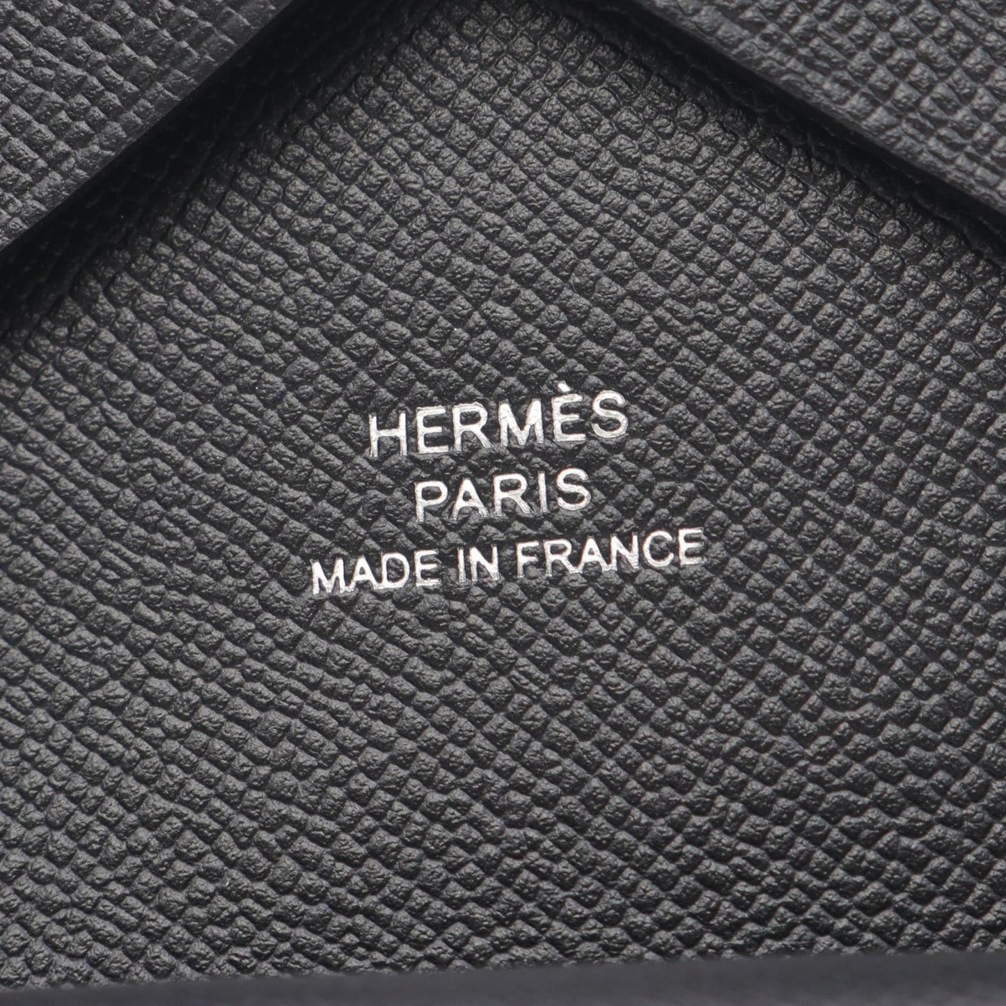 Hermes Herms Calvi Duo Wallet/Coin Case Leather Wallet Veau Madame