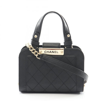 Chanel Matelasse Shoulder Bag In Grained Calfskin Leather