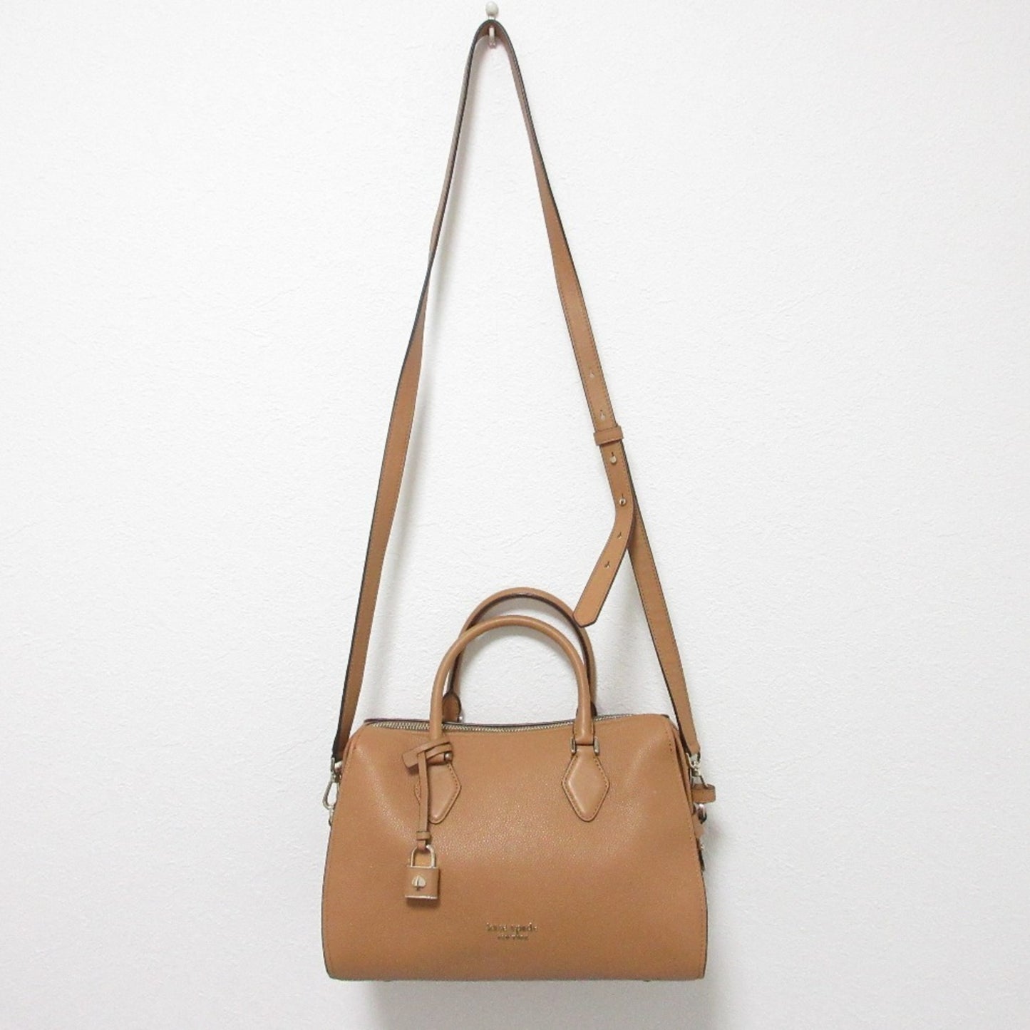 Kate Spade Zip Cord Medium Satchel Tote Bag Shoulder Brown