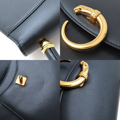 Cartier Cartier Panthere Handbag In Black Calfskin