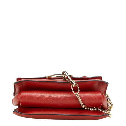 Chlo Chloe Faye Small Crossbody Shoulder Bag In Red Suede