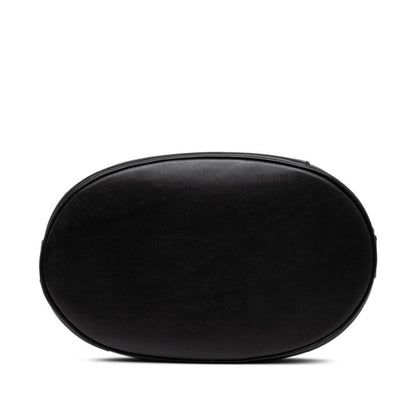 Salvatore Ferragamo Gancini One-Shoulder Bag In Black Leather