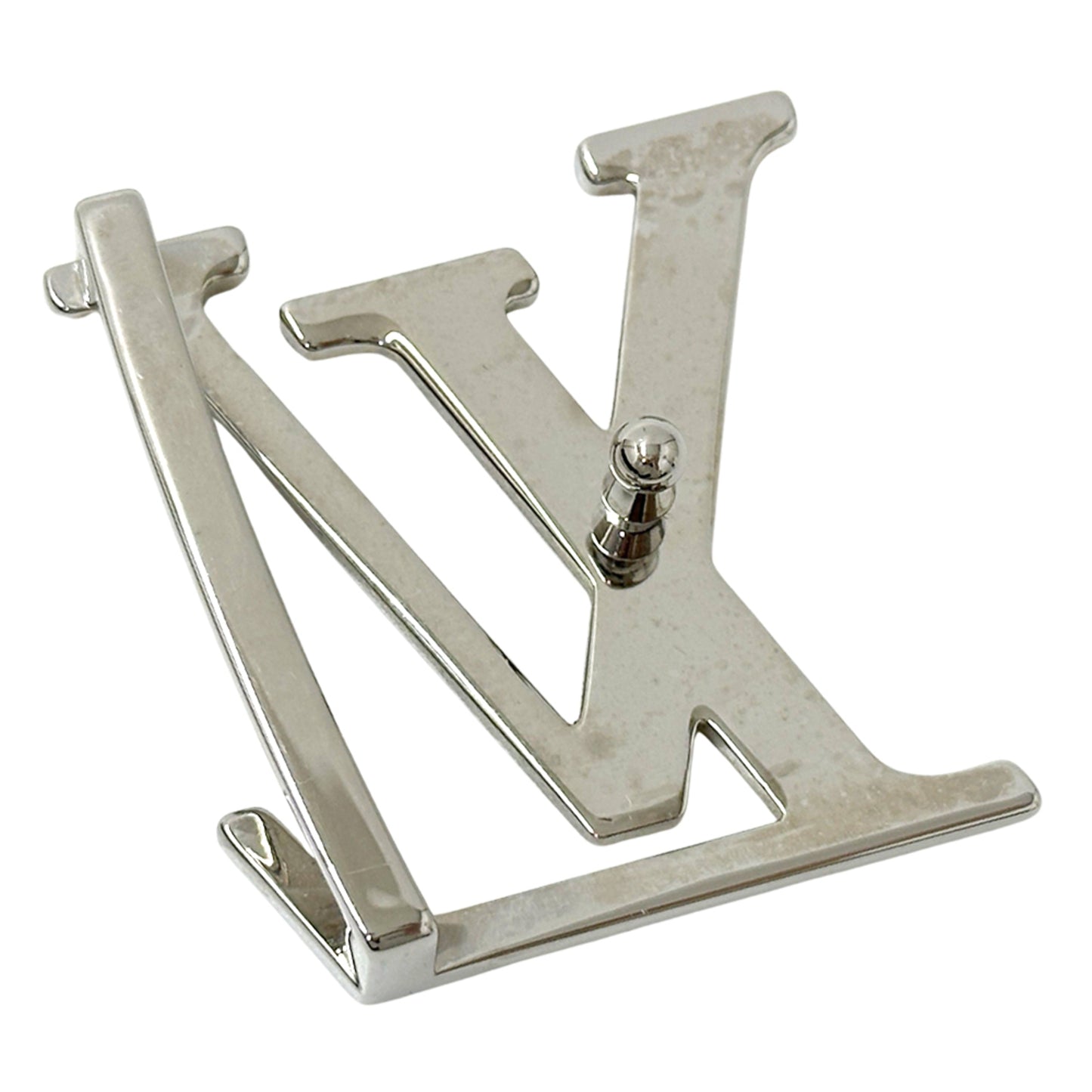 Louis Vuitton Monogram Eclipse Men'S Belt With Lv Initials