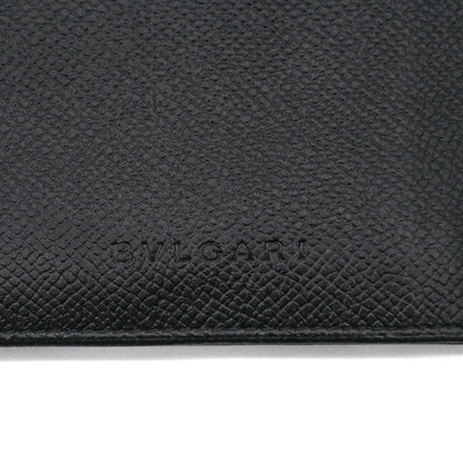 Bvlgari Classico Long Wallet Billfold Black Leather