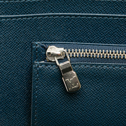 Louis Vuitton Taiga Organizer Atoll Long Wallet M30653 Ocean Navy Leather