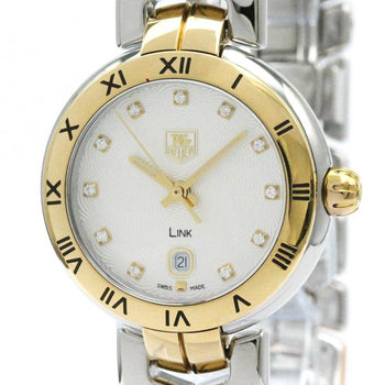 Tag Heuer Link Diamond 18K Pink Gold 18K Gold Steel Watch Wat1450 Bf580143