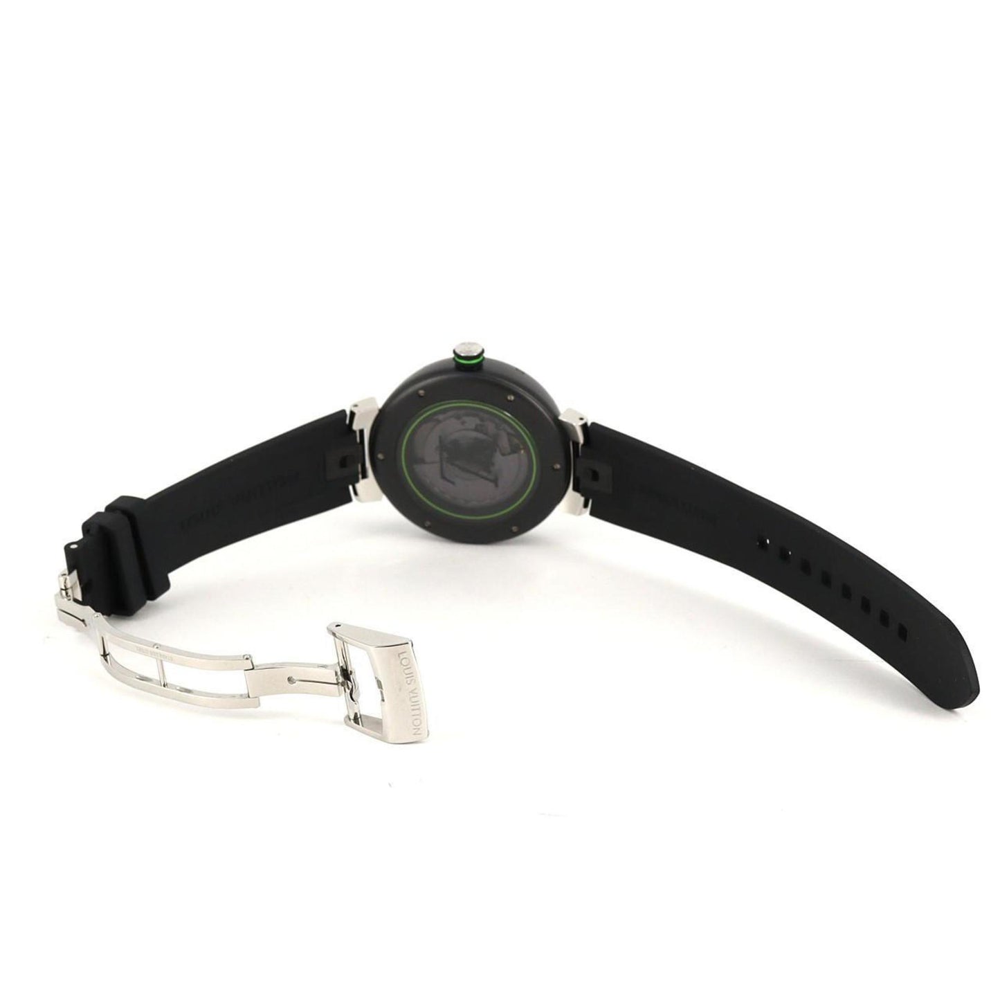 Louis Vuitton Tambour Qa131Z Stainless Steel Automatic Watch