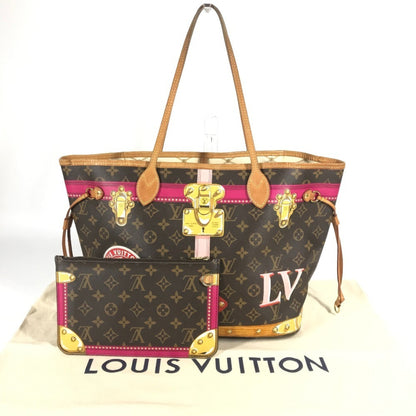 Louis Vuitton M41390 Monogram Summer Trunk Neverfull Mm 2018 Collection Shoulder Bag Tote Canvas