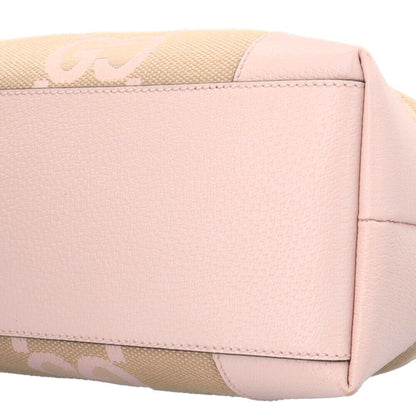Gucci Jumbo Gg Tote Bag Canvas 631685 Pink