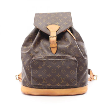 Louis Vuitton Montsouris Gm Backpack Bag Coated Canvas Leather Monogram